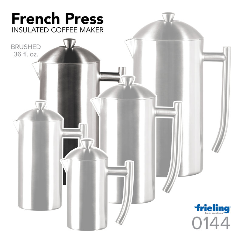 Frieling Brushed Stainless Steel French Press & Reviews Wayfair